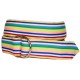 Ladies D-Ring Belt - Multi color Stripes I