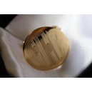 Gold Plated Cuff Link Set - engraved with your Initials 